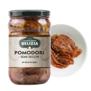 Pomidory suszone w oleju słonecznikowym Delizia 580g