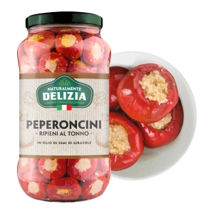 Papryka nadziewana tuńczykiem 580ml Delizia 2000