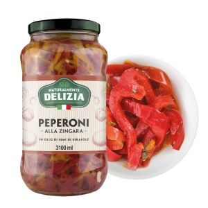 Papryka paski "alla zingara" 3100ml Delizia 2000