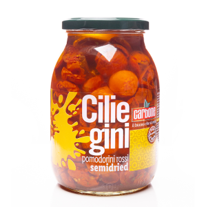 Półsuszone czerwone pomidorki połówki w oleju 1062ml Carbone 