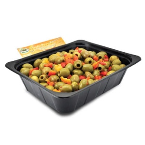 Oliwki zielone, drylowane z papryką 2kg Ficacci