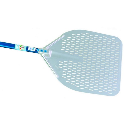 Łopata do pizzy aluminiowa anodowana perforowana 33x33.jpg